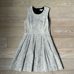 Shoshanna Cotton/linen gold flecked dress with POCKETS!!!